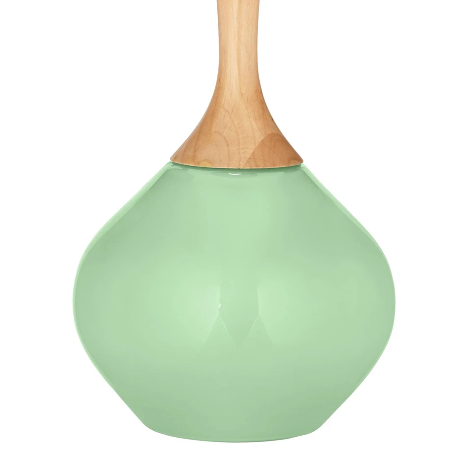 Lámpara de mesa Color Plus Wexler 31" de alto moderna con tallo de flores verde Foto 4 de 4