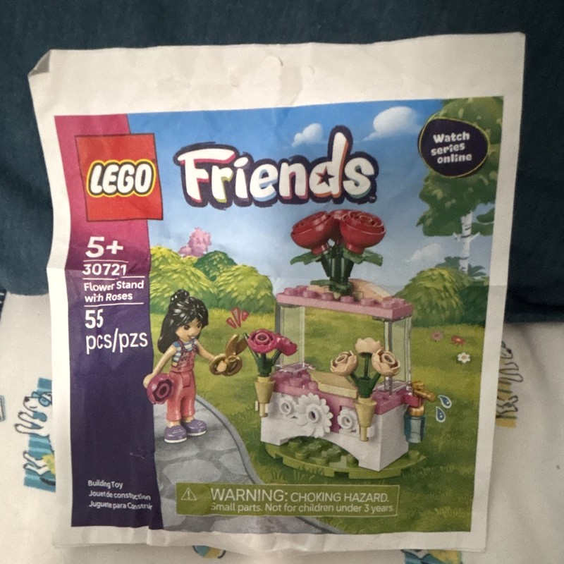 LEGO Friends 30721 Flower Stand with Roses Polybag 55 pcs Ages 5+ Ltd Ed