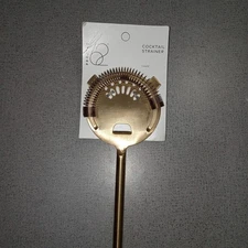 Project 62 Matte Gold Cocktail Strainer Elegant Design