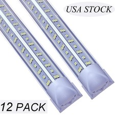 12 Pack 8ft Led Shop Light Linkable Ceiling Fixture 144w Led Garage Lights 6500k 12 Pack 8ft Led Shop Light Linkable Ceiling Fixture 144w Led Garage Lights 6500k