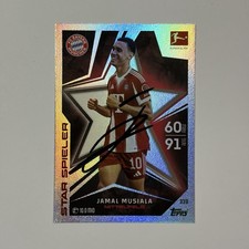 Jamal Musiala Original Signiert Autogramm Topps Match Attax Karte FC Bayern DFB