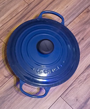 Le Creuset Signature Round 5 Qt Blue Enameled Cast Iron Casserole w/ Lid