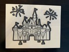 14” X 11” Custom Made Disney Princess Castle 3d Layered Cardstock Canvas — photo 1