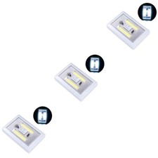  3 Pieces Emergency Lights for Home Cordless Lamp Cob Small Flashlight