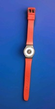 Orologio Swatch Vintage Chrono Tech LB104 1984 Rosso Nero Bianco Cinturino Plastica