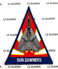US NAVY  VF-111 "SUNDOWNERS" 1956-1995 F-14 FIGHTER SQUADRON TRIANGLE PATCH N12