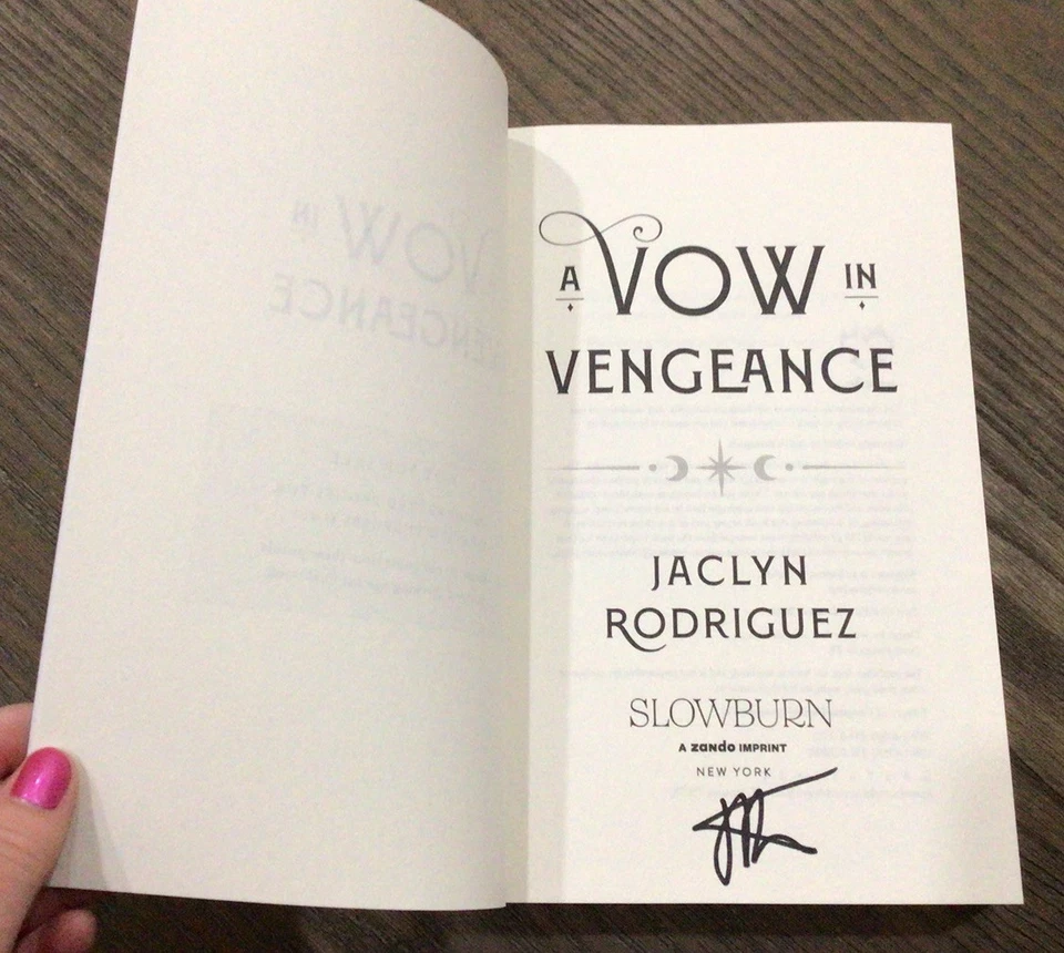 A Vow In Vengeance Signed by Jaclyn Rodriguez ARC 1/2026 - Image 3 of 4