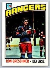 1976 Topps #154 Ron Greschner New York Rangers