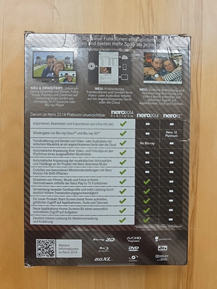 Nero 2014 Platinum Multimedia Suite PC Software WINDOWS XP, VISTA, 7 UND 8 - Bild 3 von 4