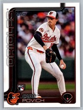#140 Cade Povich 2025 Topps Chrome Baltimore Orioles Rookie