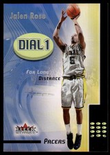 2000-01 Fleer Mystique Dial 1 Jalen Rose Indiana Pacers #8
