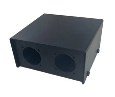 PROCRAFT PB5-2G4X-BK Steel Project Box 4 1/2" x 4-3/4" x 2-3/8" 2G + 4D punches