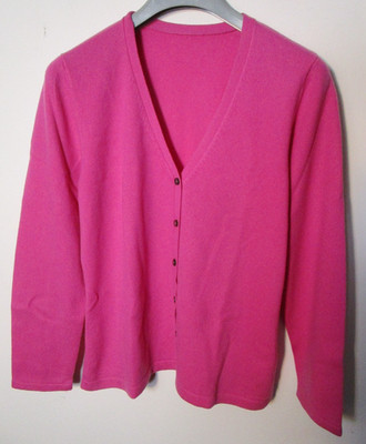 Pure Collection 16 100% Kaschmir Strickjacke hellrosa