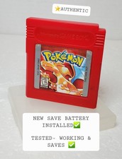 Pokemon Red Version (Nintendo GameBoy) ⭐ Authentic - NEW BATTERY & TESTED✅️