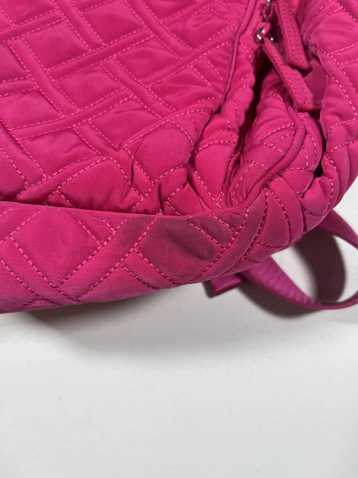 Mochila Vera Bradley Mujer Rosa Acolchada Microfibra Bolsillos con Cremallera Mochila Escolar Foto 4 de 4