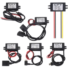 DC 12V to 5V 3A 15W Step down USB Converter Regulator Adapter For Car Charger US