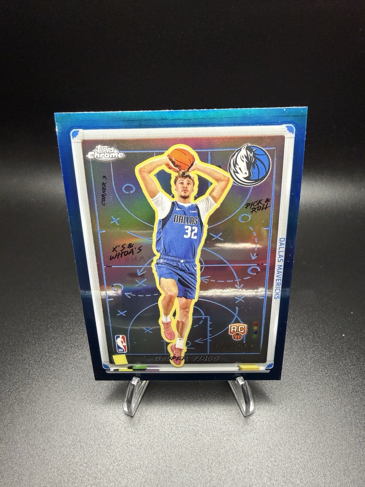 2025 Topps Chrome Cooper Flagg X’s And Whoa’s Blue Refractor /150