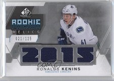2015-16 SP Game-Used 2015 Rookie Phenom Relics 21/125 Ronalds Kenins #RP-RK 3k4