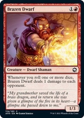 NM - Brazen Dwarf [AFR - 134] Adventures in the Forgotten Realms