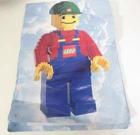 LEGO #3723 Minifigure Statue HUGE 20" Minifig Sculpture Complete w/ Instructions