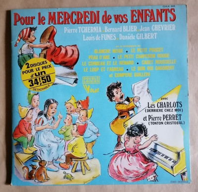 Für den Mittwoch Ihrer Kinder 2 x LP 33T Danièle Gilbert, De Funès, Charlots