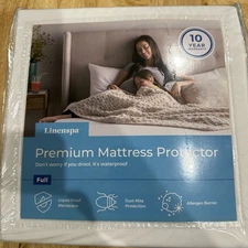 Linenspa Premium Mattress Protector / White / Full Size