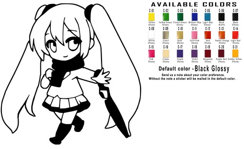 Anime Chibis Vinyl Decal Stickers Car Window アニメ Manga Japanese Animation Design - 第 9/30 張圖片