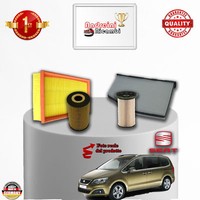 Set Service 4 Filter Seat Alhambra II 2.0 Tdi 100KW 136CV Von 2010-> 2011