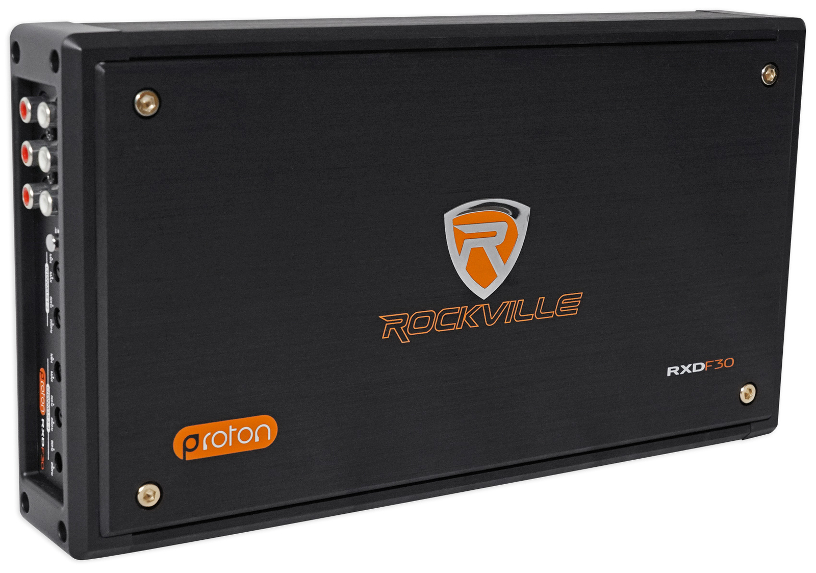 Автомобильный квадроцикловый усилитель Rockville RXD-F30 Micro мощностью 2400 Вт пиковый 4 канала 4x150 Вт Комплект усилителей