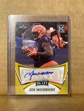 Josh Imatorbhebhe 2021 Leaf Draft XRC Auto BA-JI1
