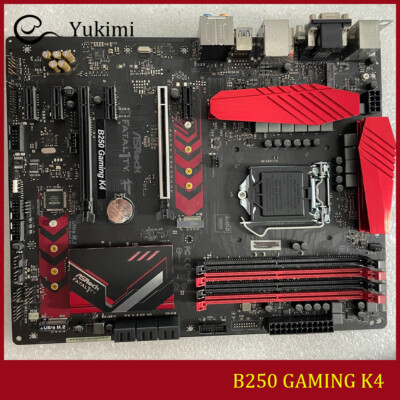 FOR ASROCK B250 GAMING K4 DDR4*4 64GB D-Sub DVI-D HDMI ATX Motherboard Test OK