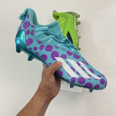 MINT 50 不動 Mens Size 13.5 Adidas Monsters Inc Mike & Sulley Adizero Football