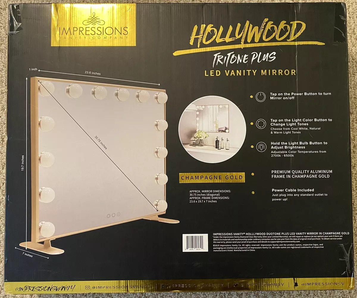 Hollywood tri tone makeup mirror deals