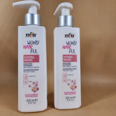 Lot Of 2 ITELY WondHAIRful Hydra Mask 6.76 Fl Oz New