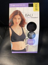 Bali 228781 Women's Comfort Revolution Black Wirefree Fits: 32B,32C,32D, 34B