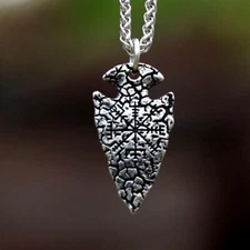 Viking Rune Necklace Stainless Steel Necklace