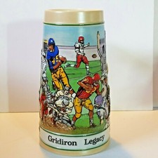 Budweiser Sports Stein 1990 Gridiron Legacy CS128 Limited Edition