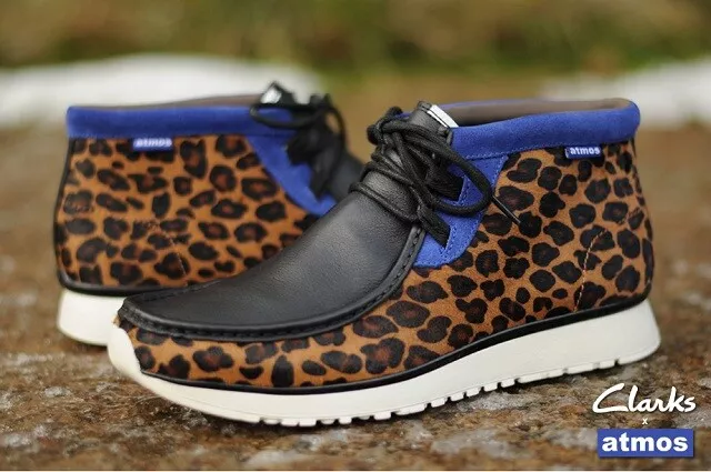 CHAUSSURES EN CUIR IMPRIMÉ ANIMAL CLARKS ATMOS TAWYER UK 7,5 EU 41,5 US 8,5 SUPREME DS