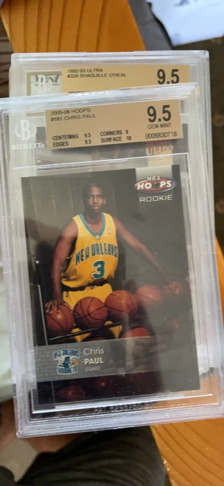 2005 Hoops Chris Paul ROOKIE RC #181 BECKETT 9.5 PSA 10 HOF low pop - Image 3 of 3