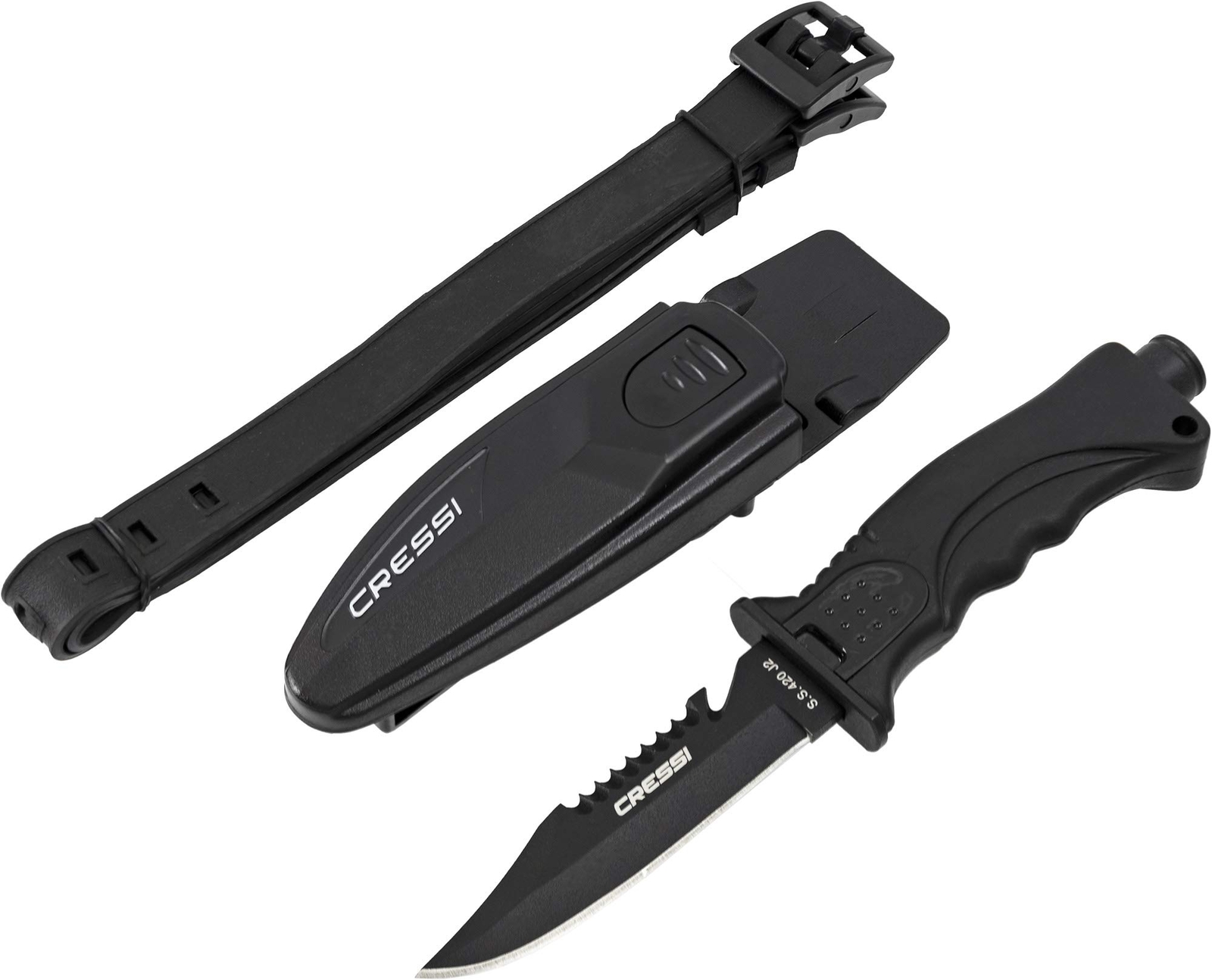Cressi Skorpion, negro, punta puntiaguda