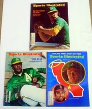 1971 1972 Sports Illustrated Oakland A’s Jim Hunter Vida Blue Dave Duncan