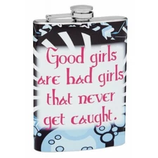 8 oz "Bad Girls" Hip Flask