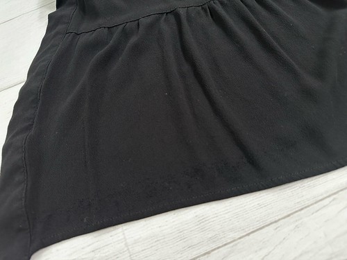 OSO Casuals Black Open Cardigan / Cover Lace Cutouts Size Small - Picture 19 of 19