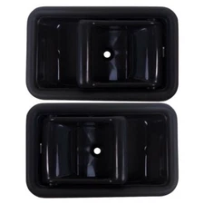 BLACK INNER DOOR HANDLE PAIR FIT MAZDA PICKUP TRUCK B2000 B2200 B2600 1985-1998