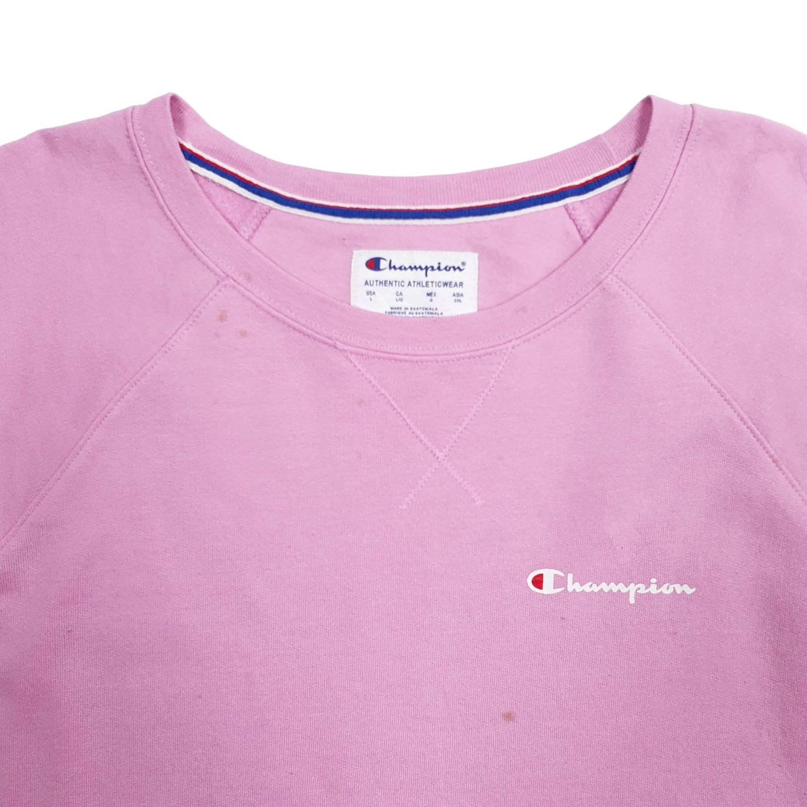CHAMPION Crewneck Cotton Blend Jumper Sweatshirt Womens L image 2