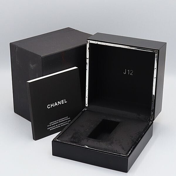 CHANEL J12 Empty Watch box Black with Outer box and CHANEL J12 Empty Watch box Black with Outer box and