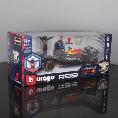 2023 F1 Max Verstappen Red Bull RB19 Diecast Car Driver Figurine