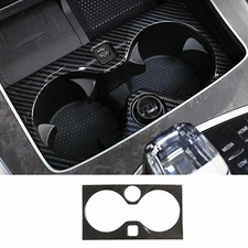 For BMW X5 X6 X7 G05 2019-2023 Carbon Fiber Center Console Water Cup Holder Trim