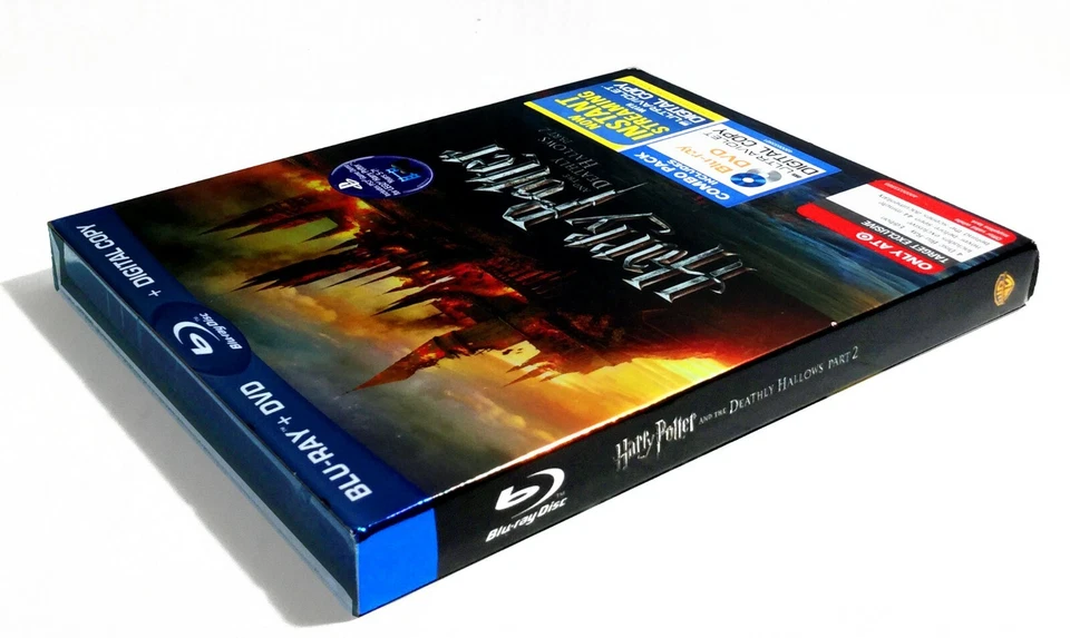 Harry Potter and the Deathly Hallows Pt. 2 (4-Disc Blu-ray/DVD) NEW ! w/ Slip ! - Image 3 of 4