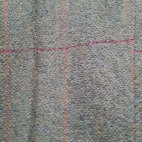 PANTALONE TWEED SPINA DI PESCE FINESTRA QUADRI VERDE MAI INDOSSATO TAGLIA 38" W 32"L NOS - Foto 8 di 10
